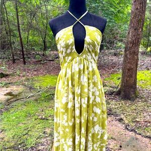 Vibrant halter top dress.